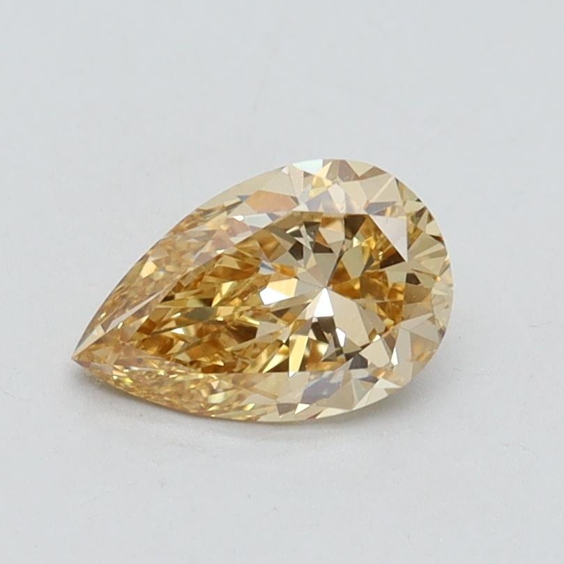 0.72 Ct. Fancy Intense Yellow Pear Lab Grown Diamond