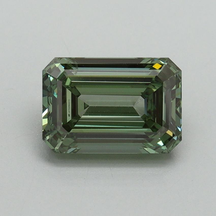 1.51 Ct. Fancy Vivid Green Emerald Lab Grown Diamond