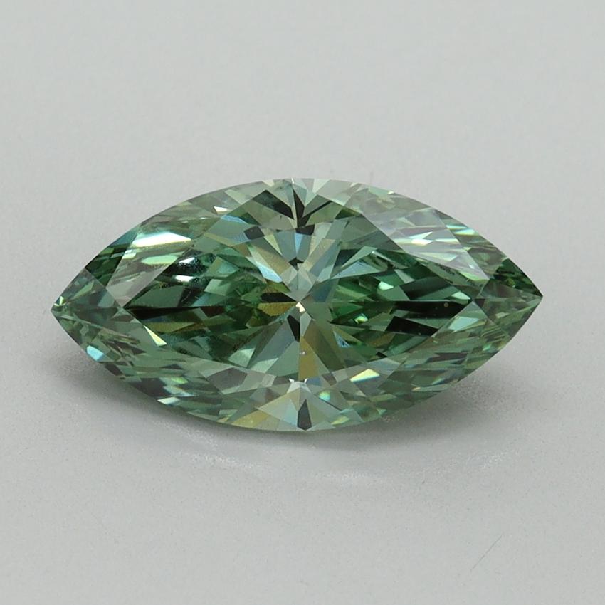 1.62 Ct. Fancy Vivid Green Marquise Lab Grown Diamond