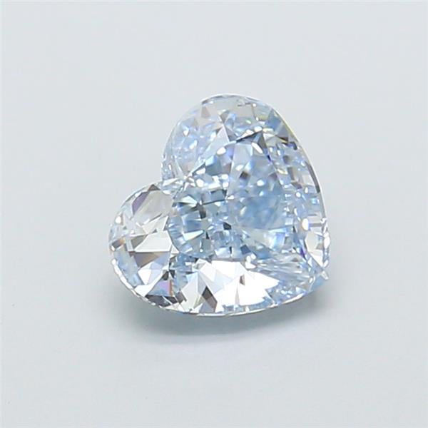 1.11 Ct. Fancy Intense Blue Heart Lab Grown Diamond