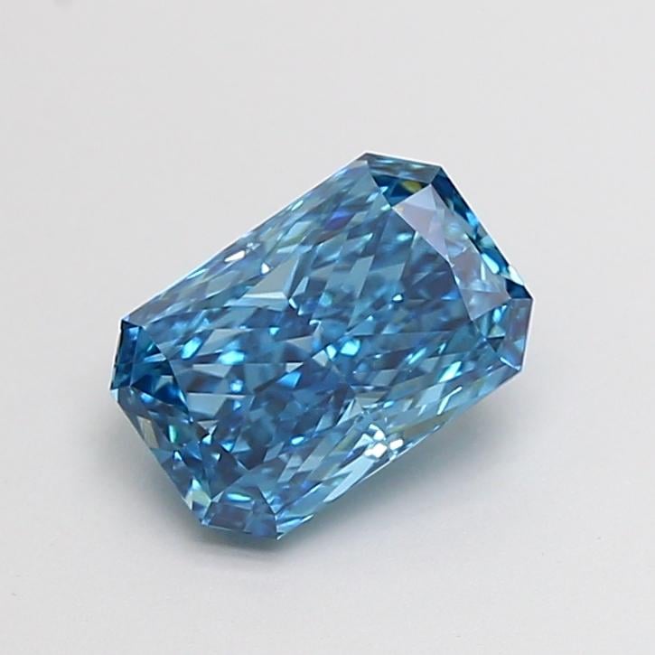 1.51 Ct. Fancy Vivid  Blue Radiant Lab Grown Diamond