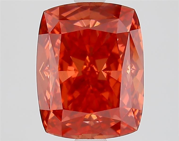 2.69 Ct. Fancy Vivid  Pink Cushion Lab Grown Diamond