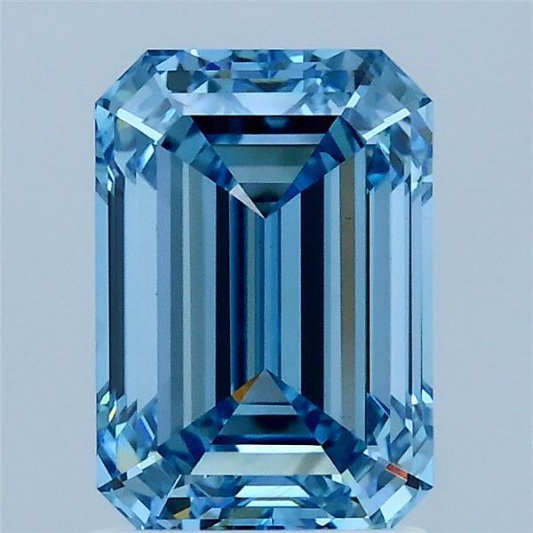 2.02 Ct. Fancy Vivid Blue Emerald Lab Grown Diamond