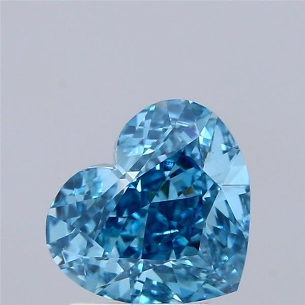 2.0 Ct. Fancy Vivid Blue Heart Lab Grown Diamond
