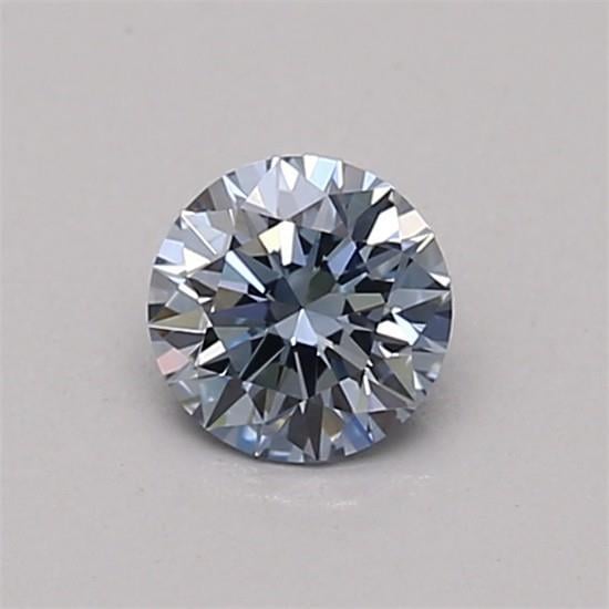0.34 Ct. Fancy Intense Blue Round Lab Grown Diamond