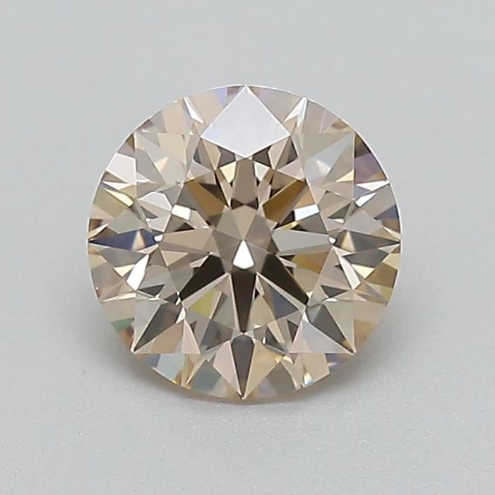 0.52 Ct. Very Light  Brown Round Lab Grown Diamond
