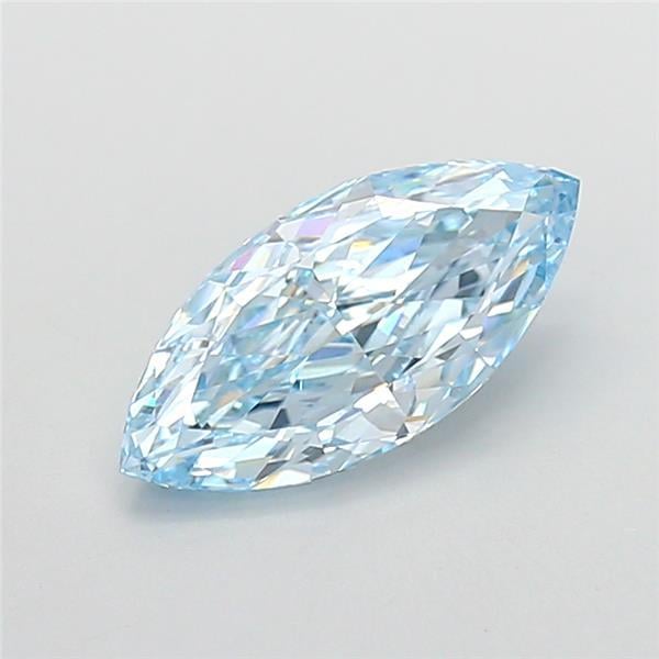 2.05 Ct. Fancy Vivid Blue Marquise Lab Grown Diamond