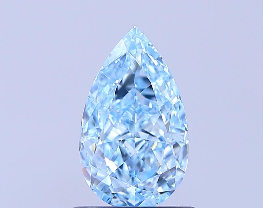 1.13 Ct. Fancy Vivid  Blue Pear Lab Grown Diamond