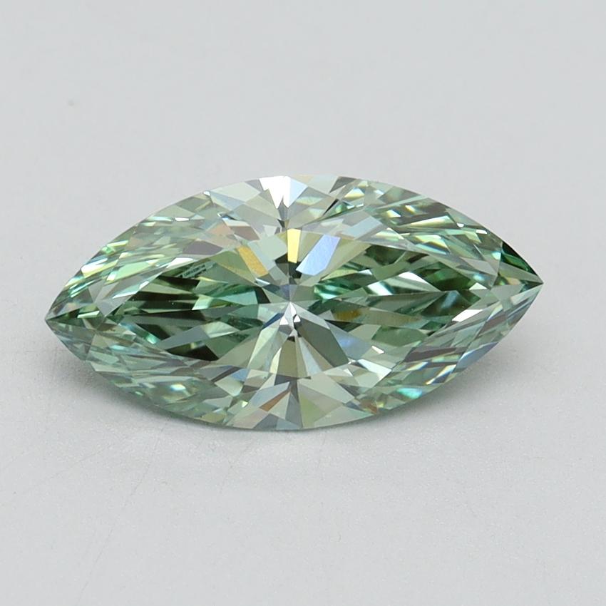 1.51 Ct. Fancy Vivid Green Marquise Lab Grown Diamond