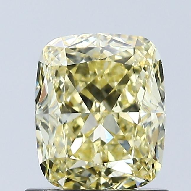 1.07 Ct. Fancy Intense Yellow Cushion Lab Grown Diamond