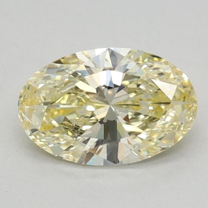 0.58 Ct. Fancy Intense Yellow Oval Lab Grown Diamond