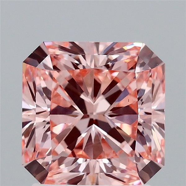 2.08 Ct. Fancy Intense Pink Radiant Lab Grown Diamond