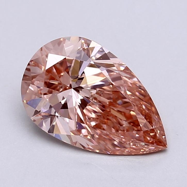 2.06 Ct. Fancy Vivid  Pink Pear Lab Grown Diamond