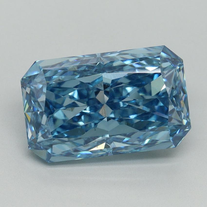 5.05 Ct. Fancy Vivid Blue Radiant Lab Grown Diamond