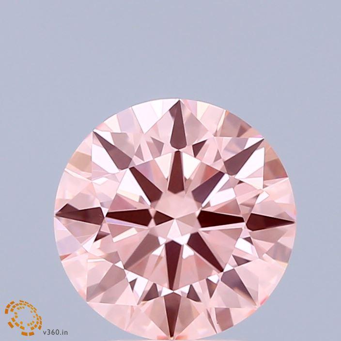 1.97 Ct. Fancy Intense Pink Round Lab Grown Diamond