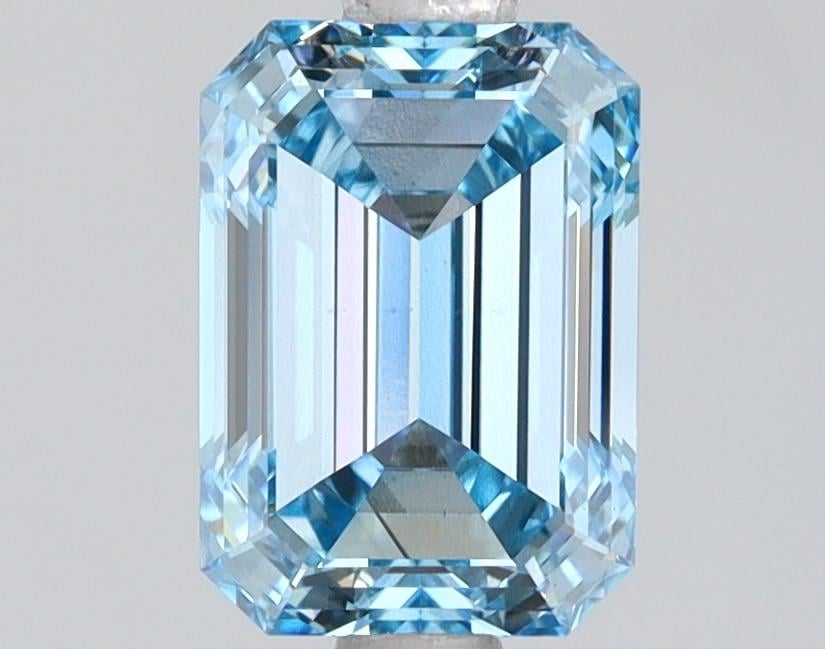 2.04 Ct. Fancy Intense  Blue Emerald Lab Grown Diamond