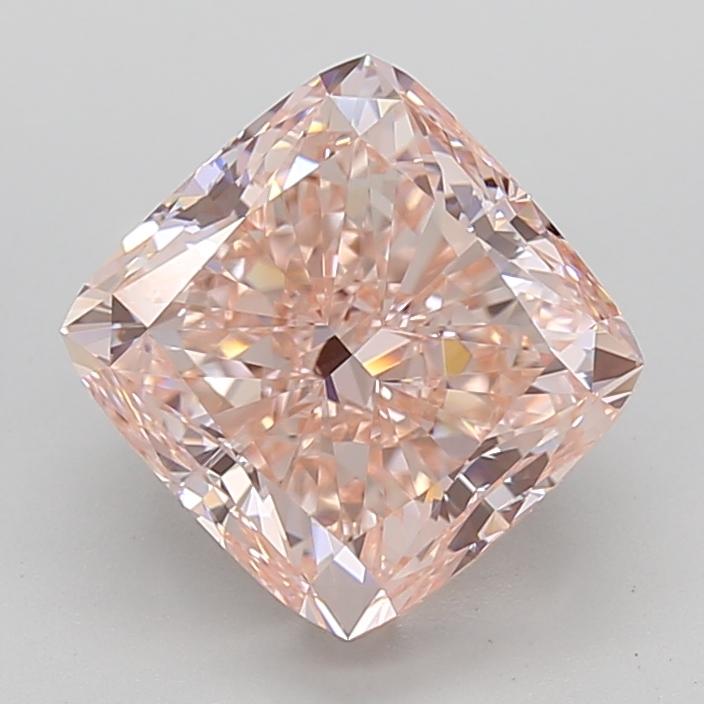 5.00 Ct. Fancy Intense  Pink Cushion Lab Grown Diamond