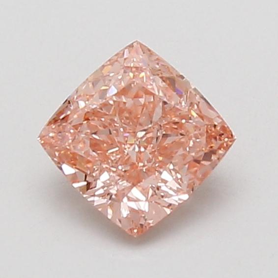 1.00 Ct. Fancy Vivid Pink Cushion Lab Grown Diamond