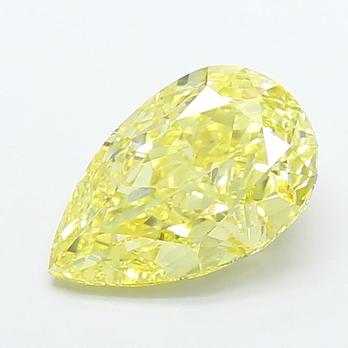 5.20 Ct. Fancy Intense  Yellow Pear Lab Grown Diamond