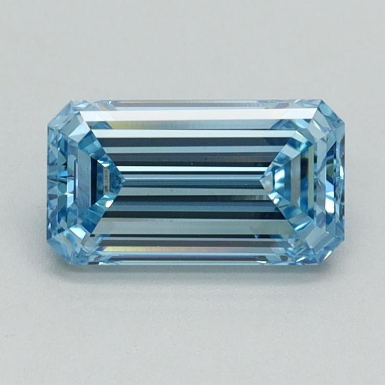 1.00 Ct. Fancy Intense Blue Emerald Lab Grown Diamond