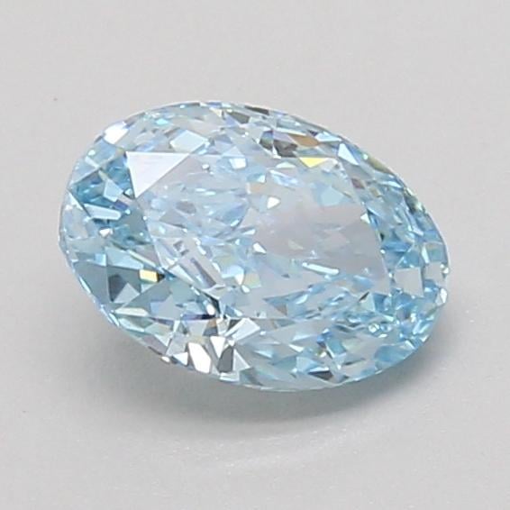 1.10 Ct. Fancy Vivid Blue Oval Lab Grown Diamond