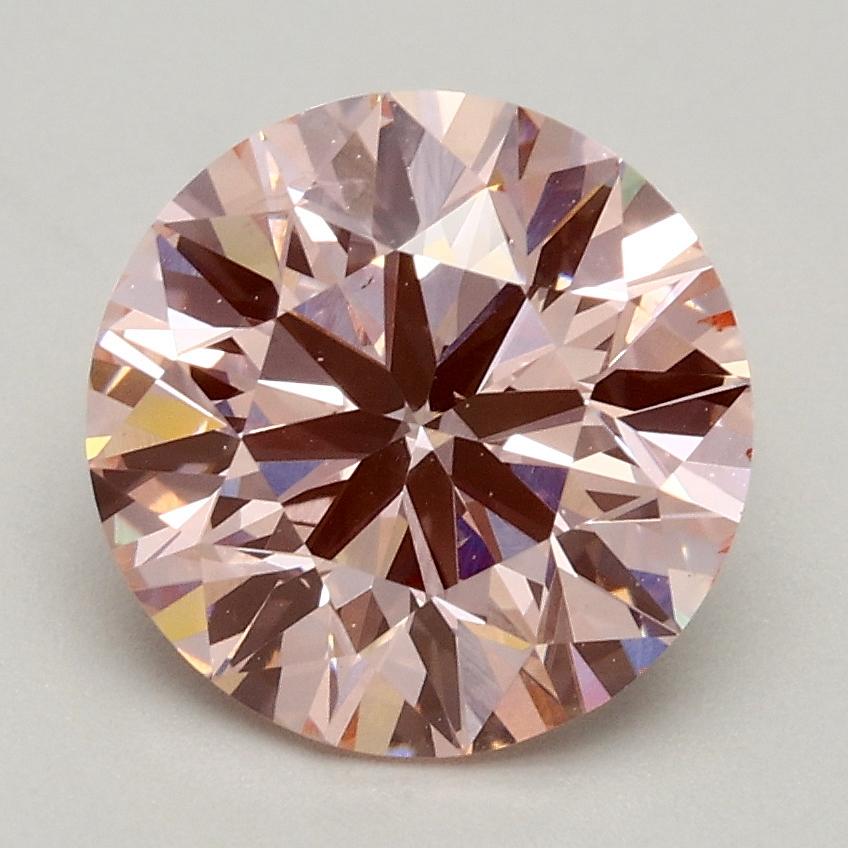 2.00 Ct. Fancy Intense Pink Round Lab Grown Diamond