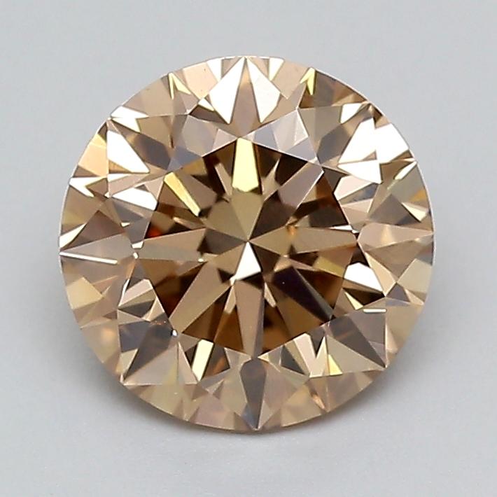 1.51 Ct. Light  Brown Round Lab Grown Diamond