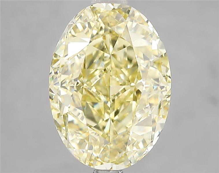 4.19 Ct. Fancy Intense Yellow Oval Lab Grown Diamond