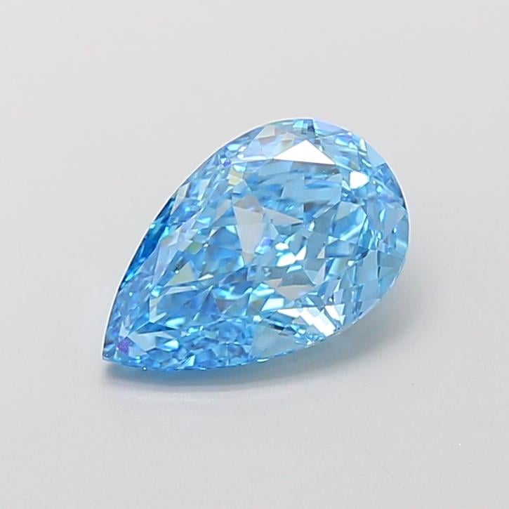 2.24 Ct. Fancy Vivid Blue Pear Lab Grown Diamond