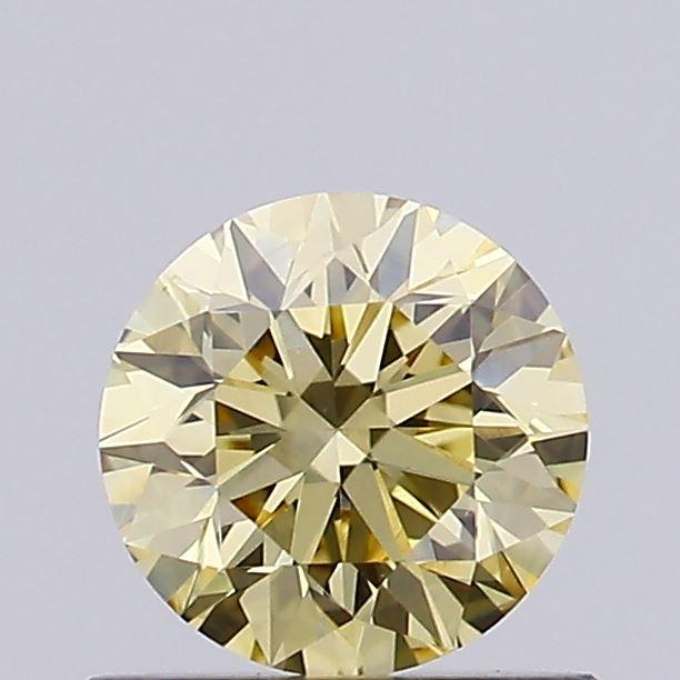 0.51 Ct. Fancy Intense Yellow Round Lab Grown Diamond