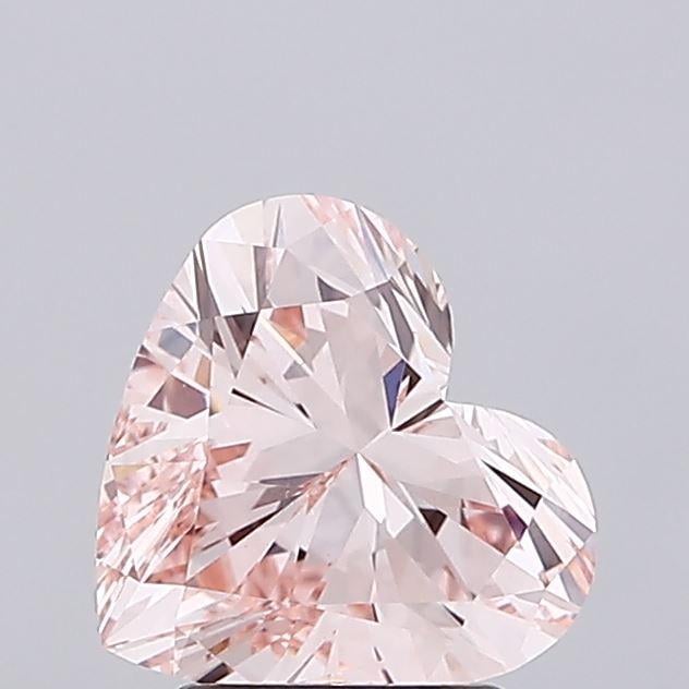 2.48 Ct. Fancy Intense Pink Heart Lab Grown Diamond