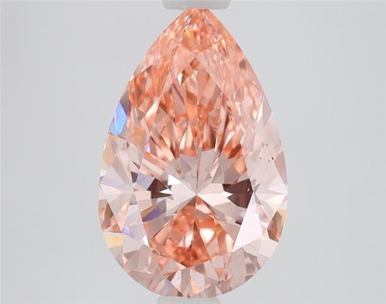 2.07 Ct. Fancy Vivid Pink Pear Lab Grown Diamond