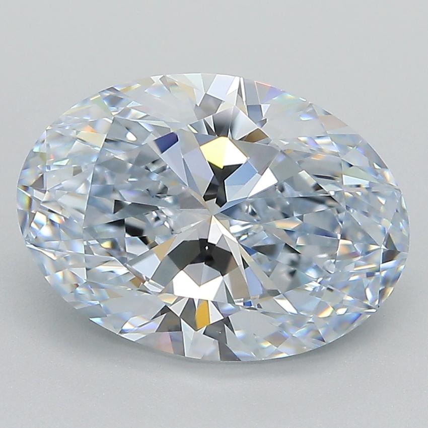 3.75 Ct. Fancy Light Blue Oval Lab Grown Diamond