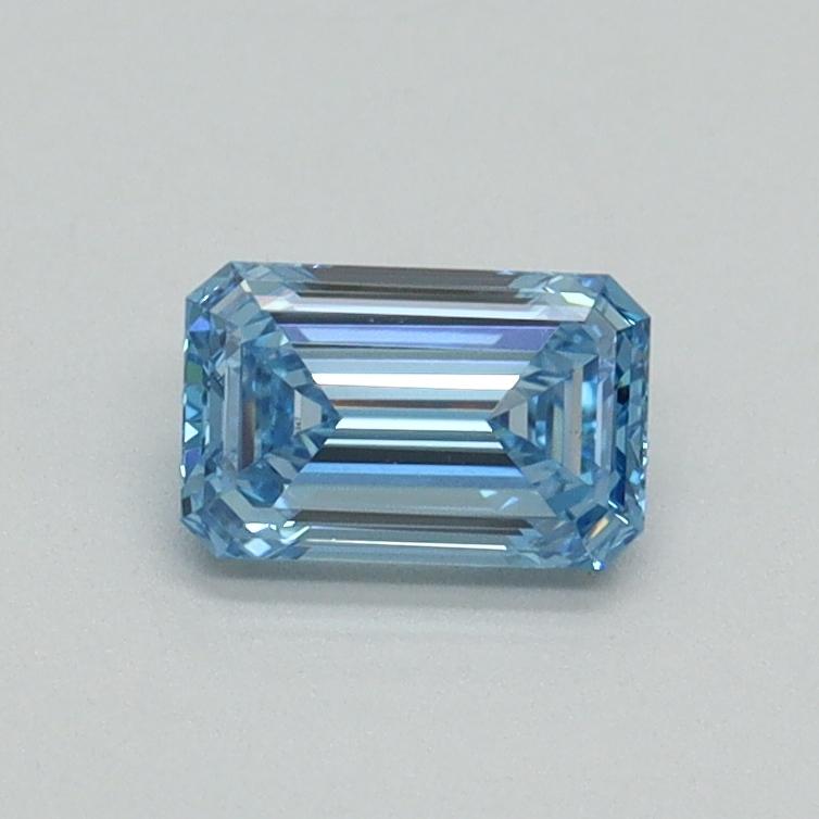 0.50 Ct. Fancy Intense Blue Emerald Lab Grown Diamond