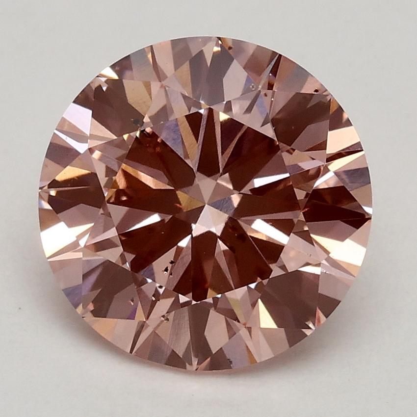 2.13 Ct. Fancy Intense Pink Round Lab Grown Diamond