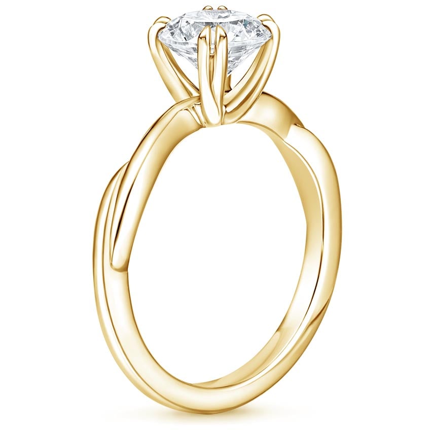 18K Yellow Gold Alouette Ring, large side view
