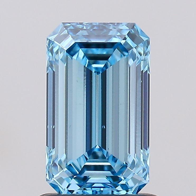 1.09 Ct. Fancy Intense Blue Emerald Lab Grown Diamond