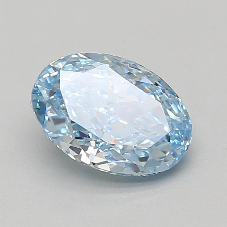 2.05 Ct. Fancy Vivid Blue Oval Lab Grown Diamond