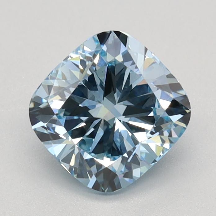 1.01 Ct. Fancy Intense Blue Cushion Lab Grown Diamond