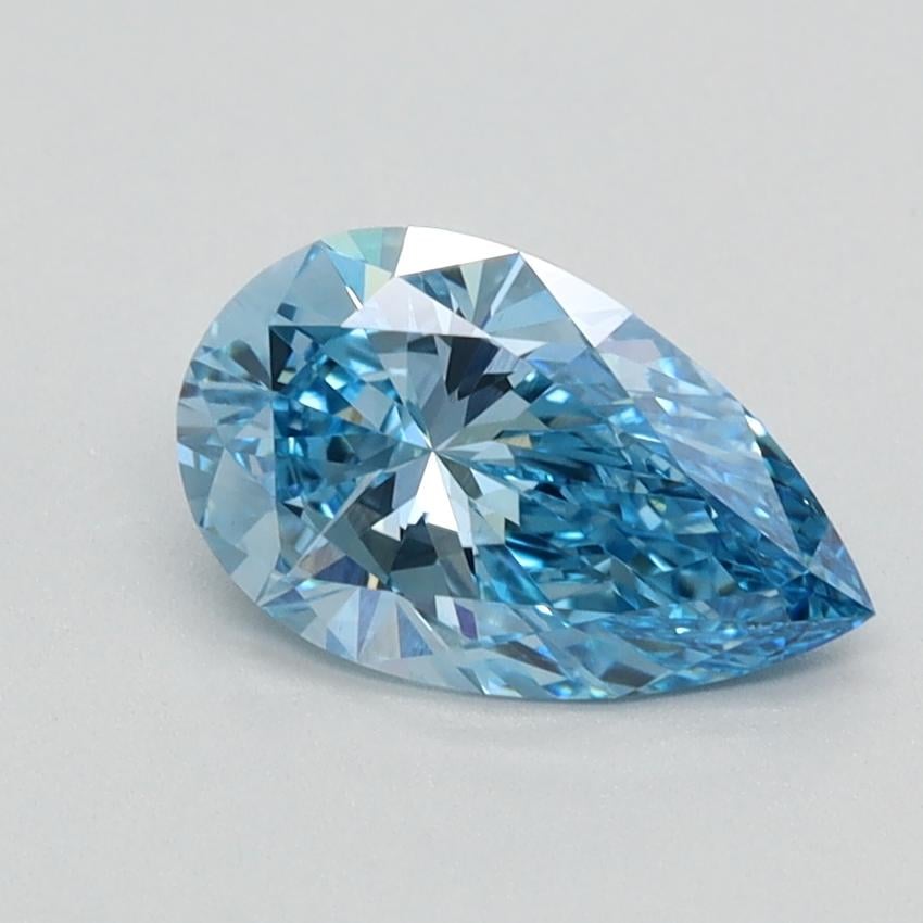 0.94 Ct. Fancy Vivid Blue Pear Lab Grown Diamond