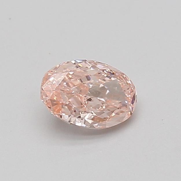 0.54 Ct. Fancy Vivid Pink Oval Lab Grown Diamond