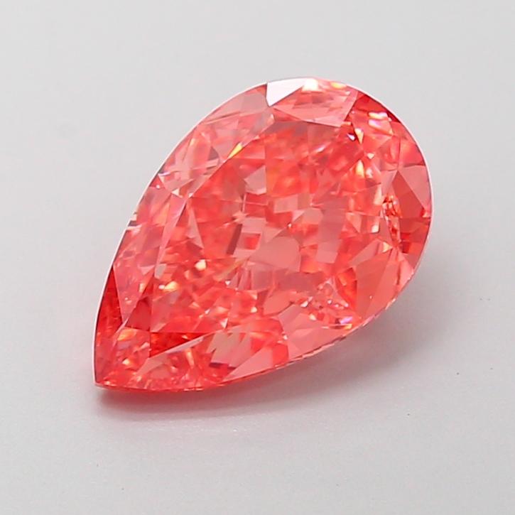 2.34 Ct. Fancy Vivid Pink Pear Lab Grown Diamond