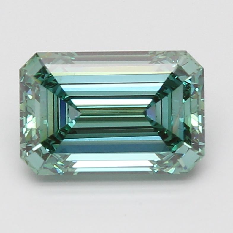 3.75 Ct. Fancy Vivid Green Emerald Lab Grown Diamond