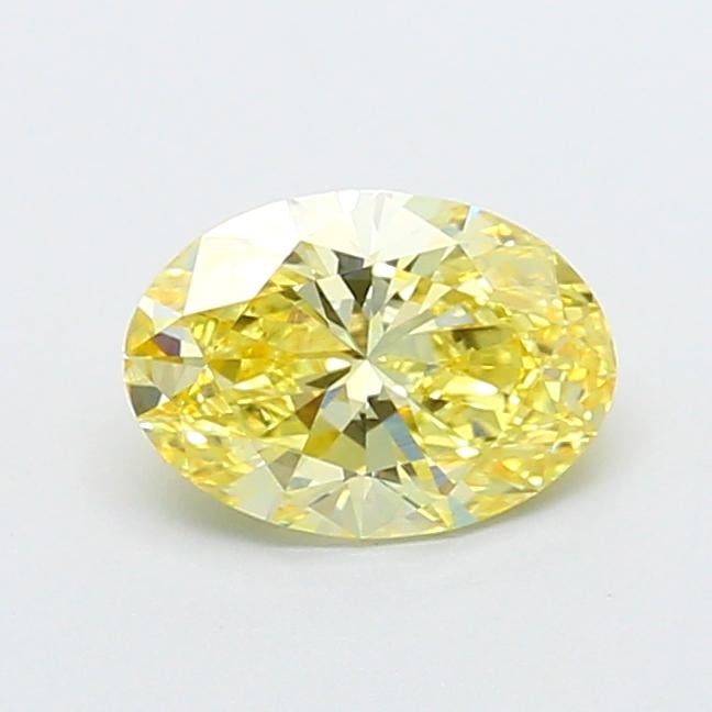 1.07 Ct. Fancy Intense Yellow Oval Lab Grown Diamond