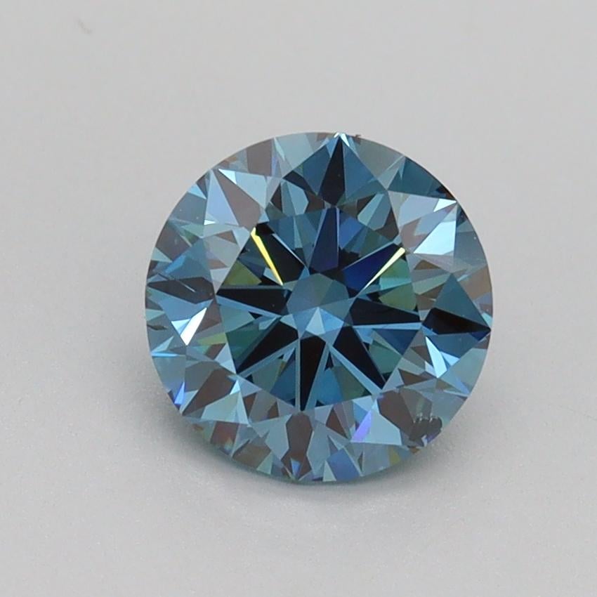 1.17 Ct. Fancy Vivid Blue Round Lab Grown Diamond