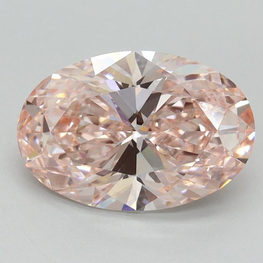 3.00 Ct. Fancy Intense Pink Oval Lab Grown Diamond