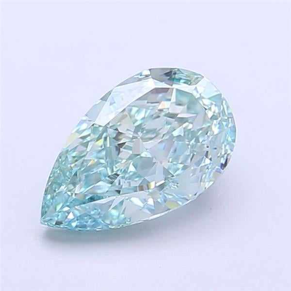 1.60 Ct. Fancy Vivid  Green Pear Lab Grown Diamond