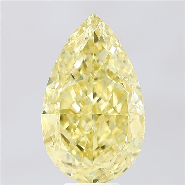 8.18 Ct. Fancy Intense Yellow Pear Lab Grown Diamond
