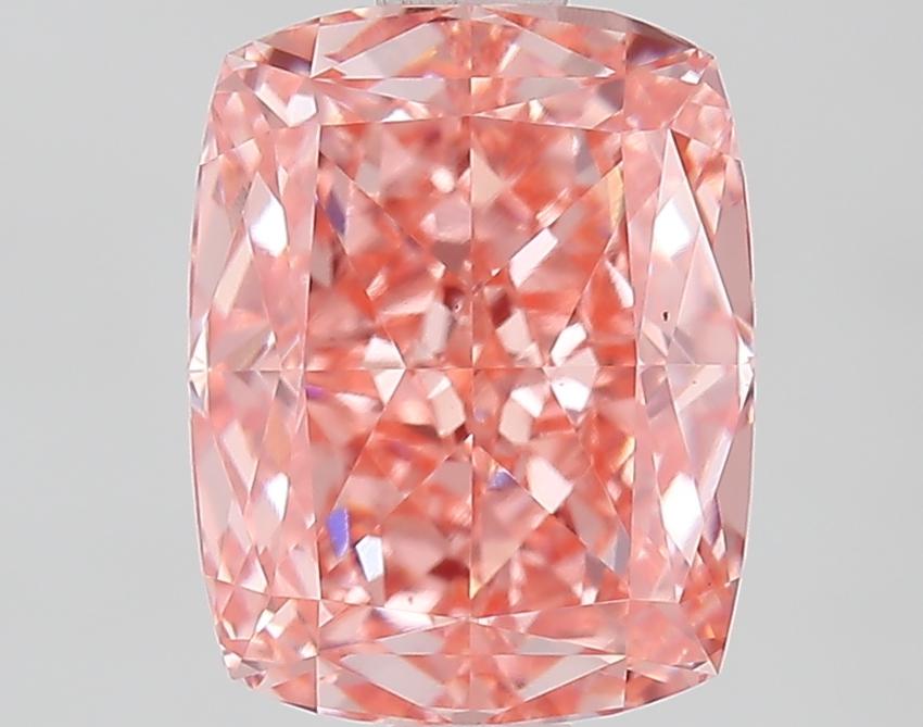 2.09 Ct. Fancy Vivid Pink Cushion Lab Grown Diamond