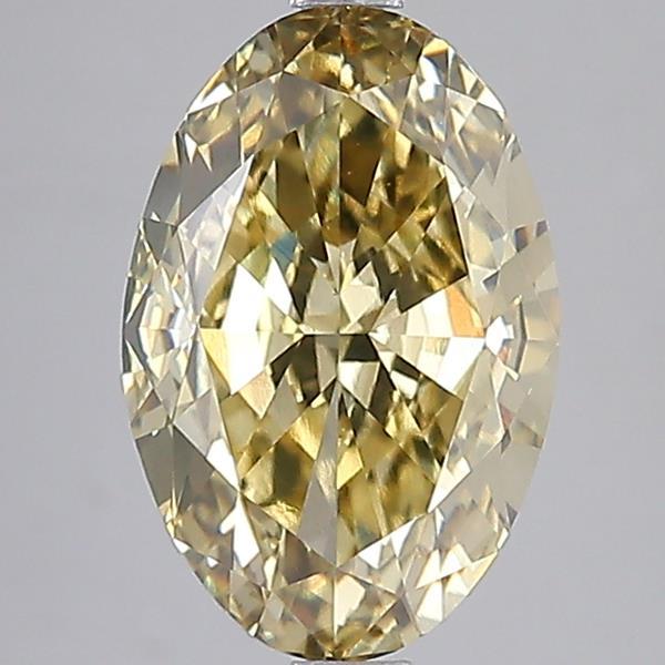 5.00 Ct. Fancy Intense Yellow Oval Lab Grown Diamond